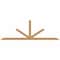 Ekena Millwork Saratoga Smooth Timber Gable Bracket, Western Red Cedar, 96"W x 32"H x 3 1/2"D x 3 1/2"F, 8/12 Pitch GBW096X32X0404SAR00SWR - alternate 1